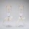 Champagne Glasses for Jewish Wedding-Set of 2, Wedding Table Decor, Wedding Favor, Wedding Gift